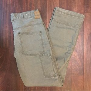 Prana Fleece Lined Cargo Hiking Outdoor Camping Pants